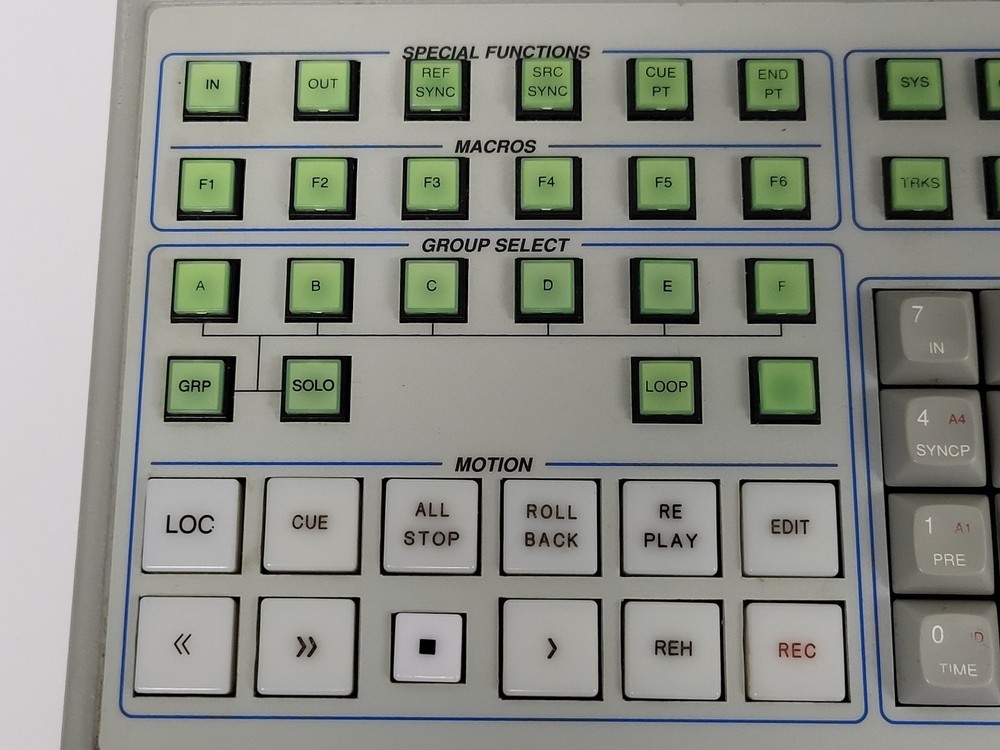 TimeLine Keyboard w/Power Supply for Micro Lynx Synchronizer Parts (Untested)