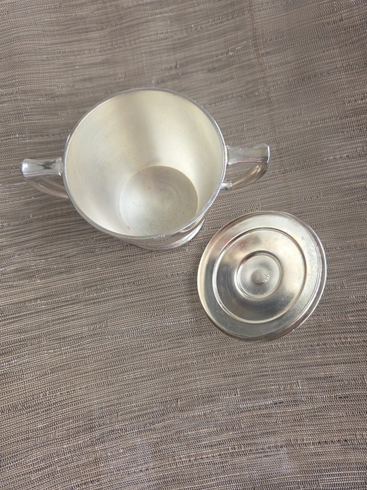 Vintage William Rogers Teapot Scrollwork Silver-plate Handle Lid