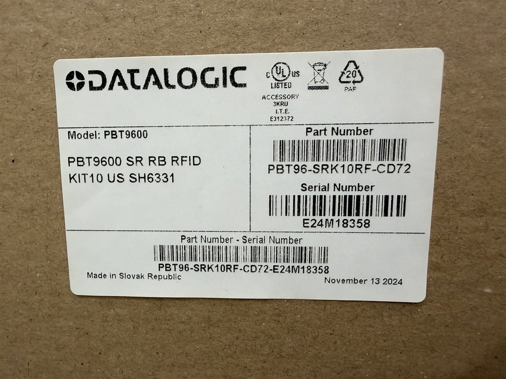 Datalogic PowerScan Wireless Barcode Scanner PBT9600 USB W/ Base BT 2D UHF RFID