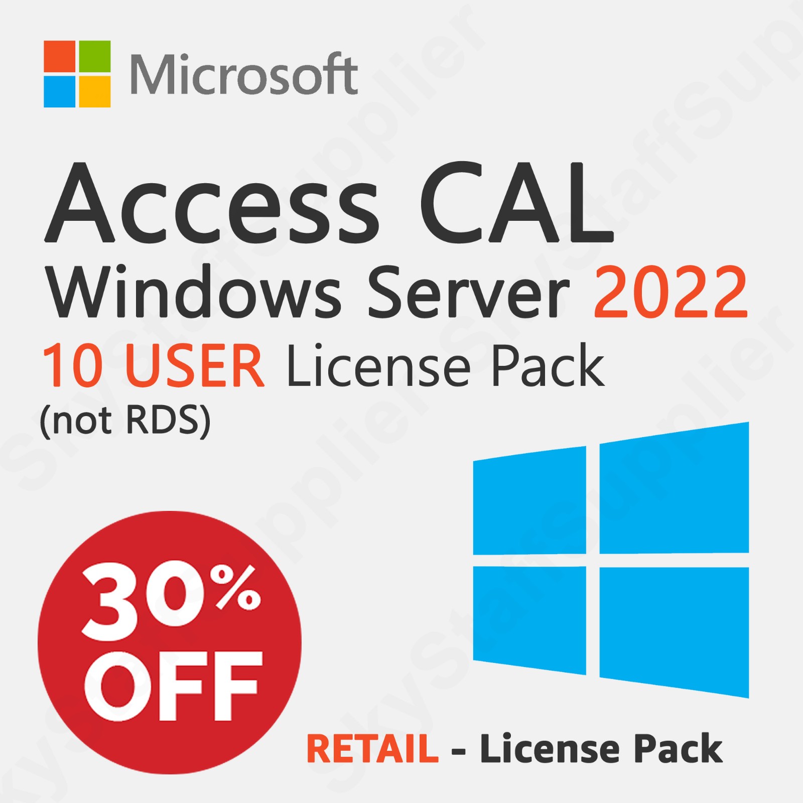 Microsoft Windows Server 2022 - 10 User Client Access Licenses (CALs) BRAND NEW
