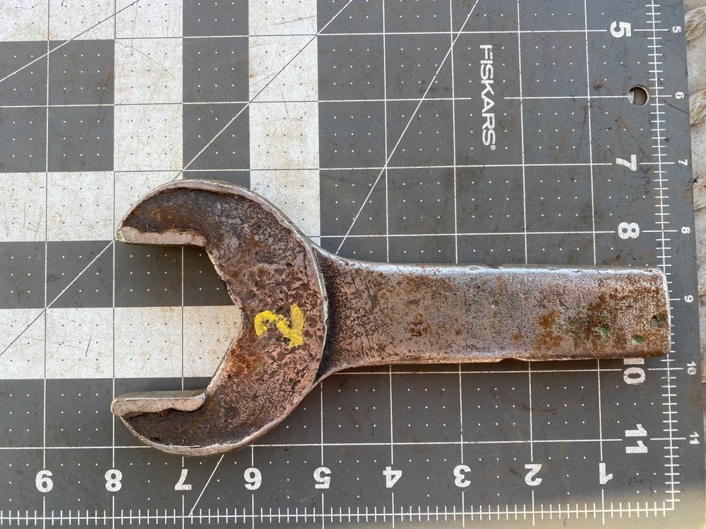 2"  Single Open-End Wrench,   (Minster Co. #? ) 8" long,