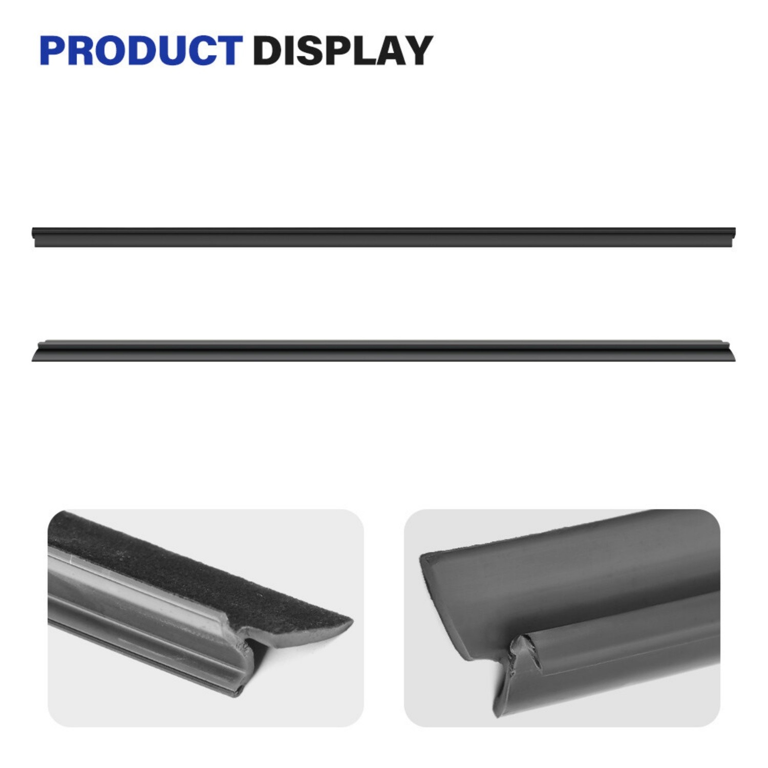 Fit For Chevy GMC Truck Inner & Outer Front Window Sweep Felt Seal Weatherstrip