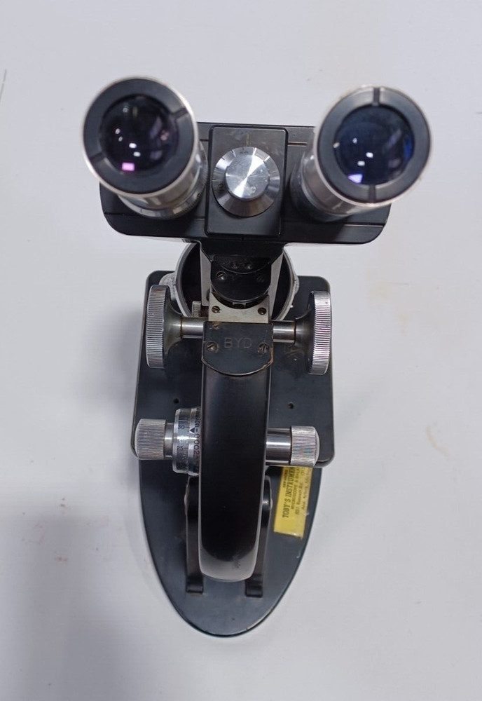 Vintage BYD Yashima Binocular Microscope with 4 Objectives