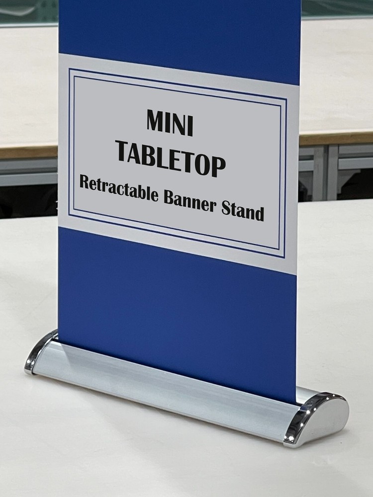 11 ¾"x17"（ A3 ） Mini Tabletop Retractable Banner Stand