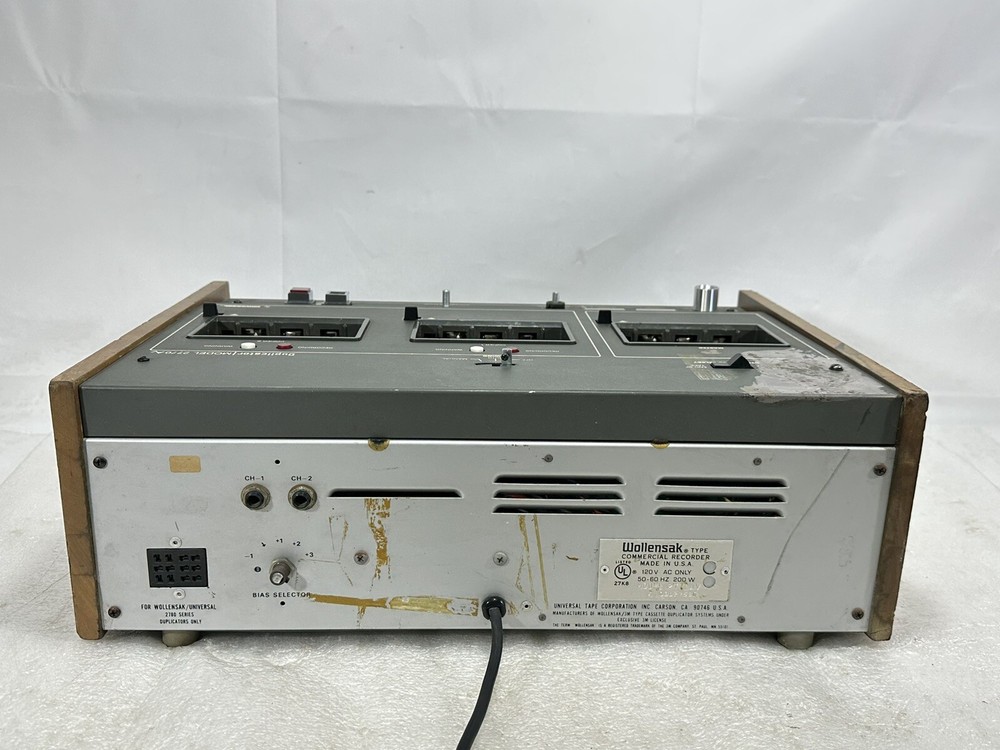 Vintage Wollensak 2770 AV ~ Cassette Tape Duplicator ~ WORKING / MISSING KNOBS