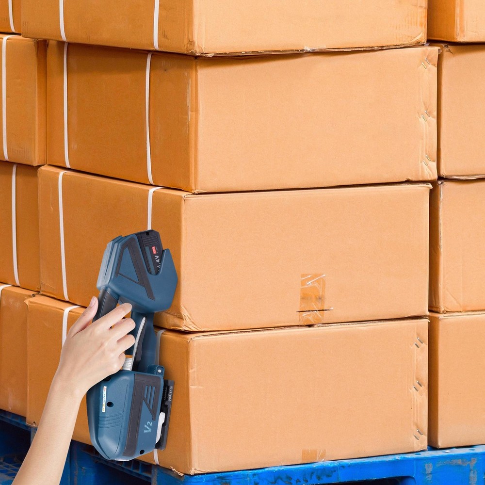 Automatic Electric Strapping Machine Tool for PP/PET 0.52"-0.63" Straps