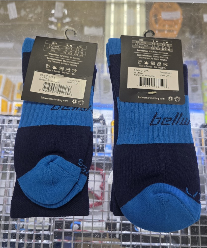 bellwether Hersteller Tempo cycling Socks 2 Sizes Available