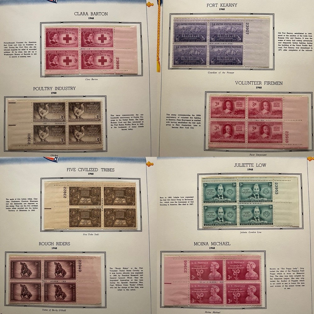 1948-1958 Commemorative Stamp Album (Only Missing 3 Designs)