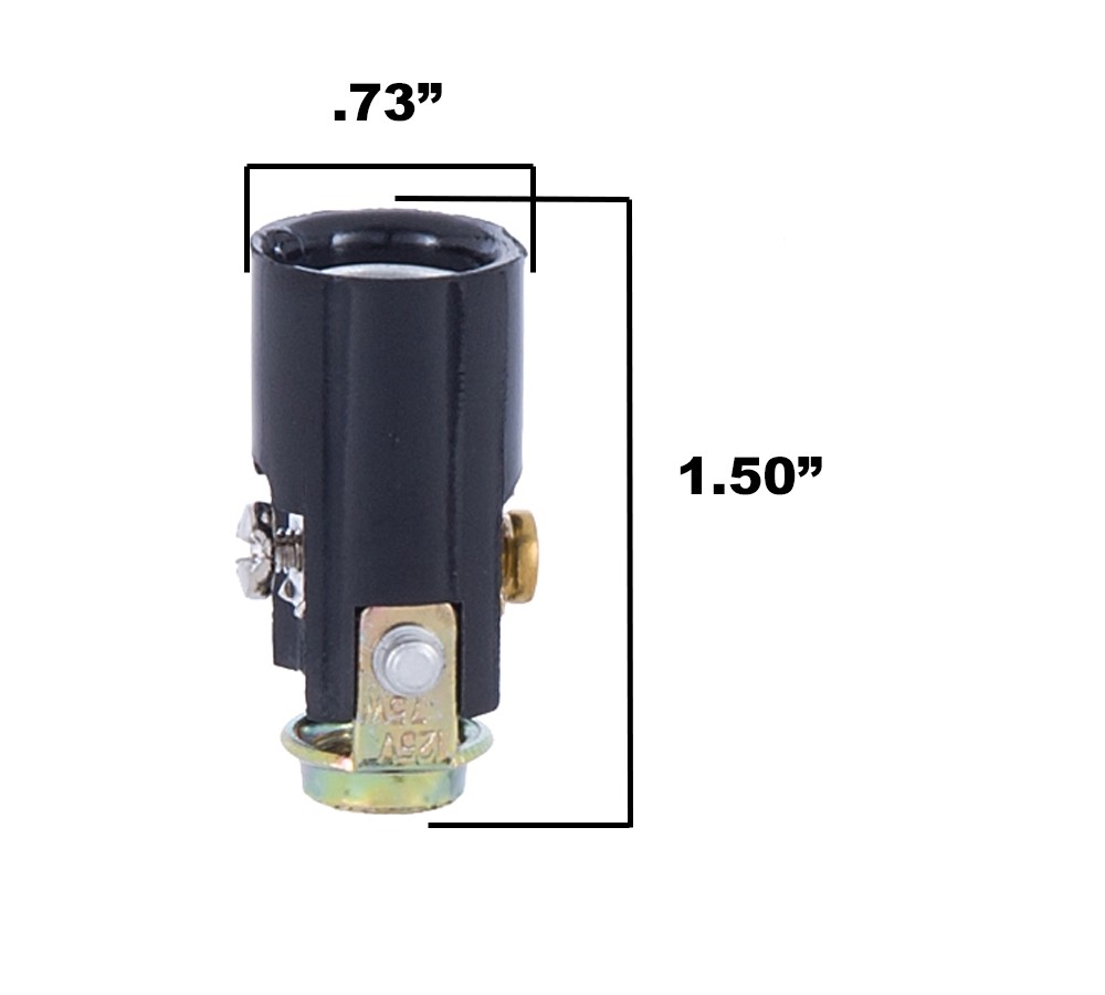 B&P Lamp E12 External Extrusion Sockets