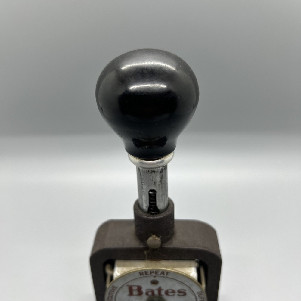 Bates Multiple Movement Six Wheel Numbering Machine Type-E Re-Inkable
