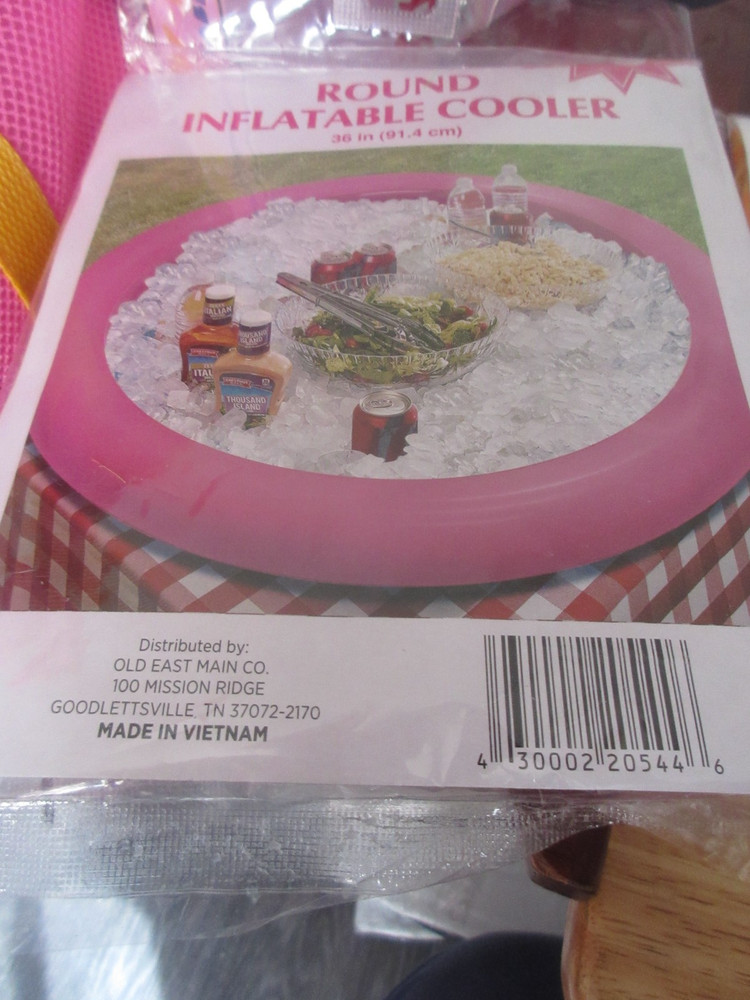 Round Inflatable Cooler 36inch Pink NIP