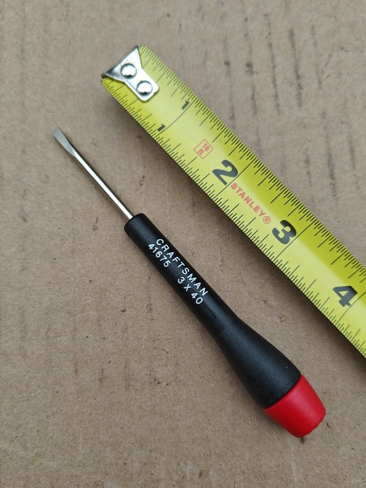 Sears Craftsman Tools Mini Precision Flat Head Screwdriver NOS 41675