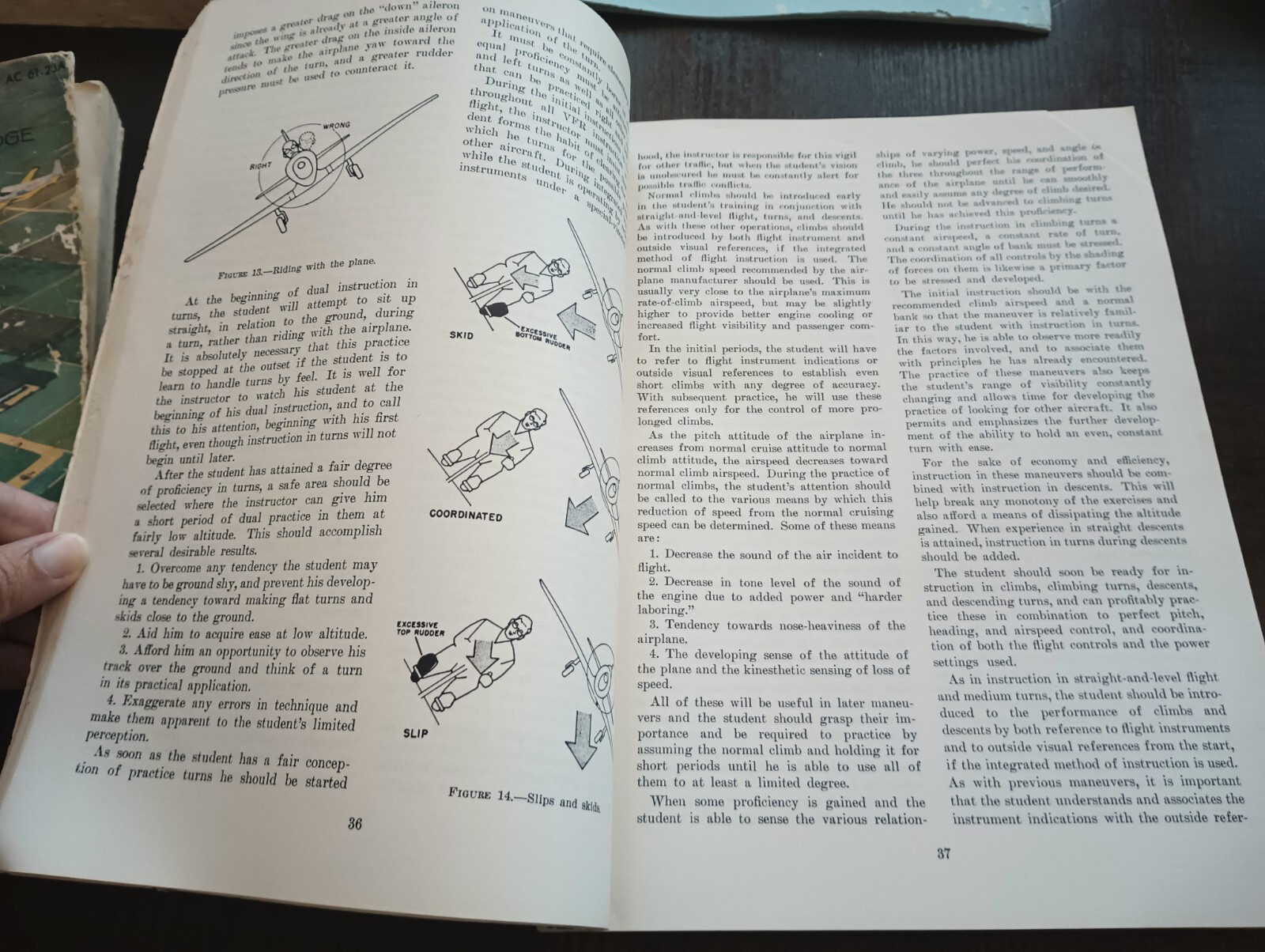 Vintage Flight Manual Bundle-FAA Pilot's & Training Hdbk, AOPA Proc, Adv Manual