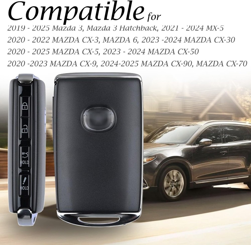 Mazda-Compatible Leather Remote Key Protector - Unrestricted Access with Style