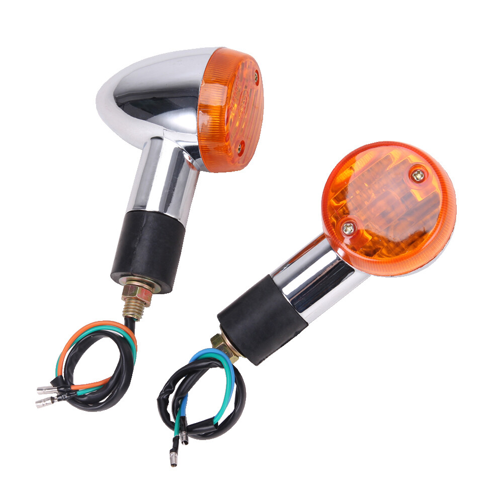 Amber Turn Signals Blinker For Honda Shadow VT750/1100/VTX 1300 1800 GL Valkyrie