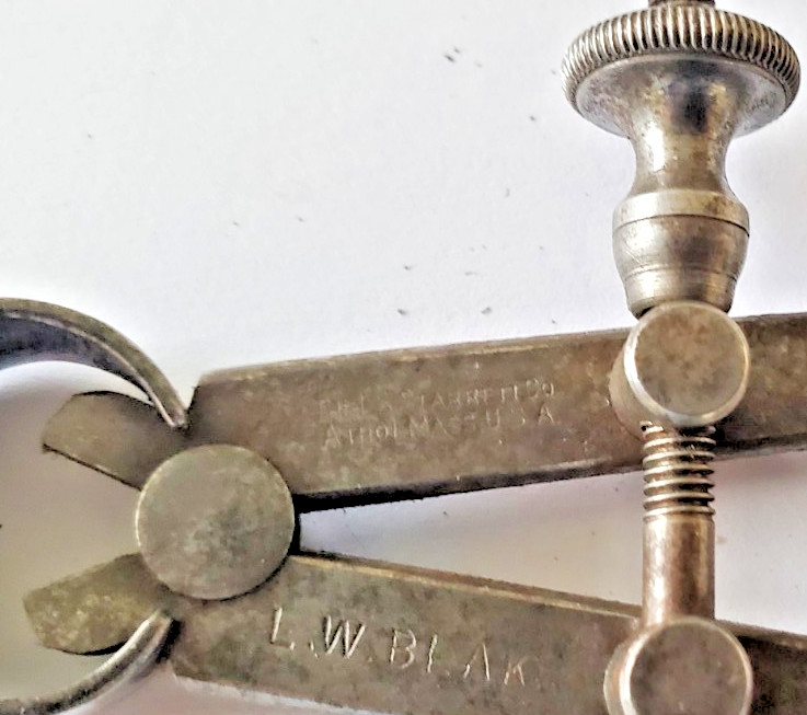 Antique The LS Starrett C Engineering Internal Calipers Athol Mass USA
