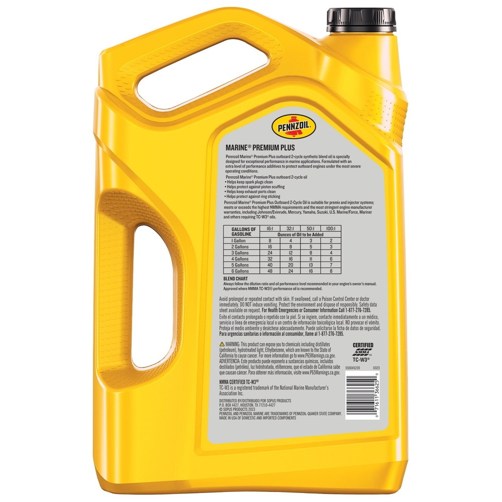 2-Cycle Synthetic Blend Engine Oil Exceptional Performance 1 Gallon