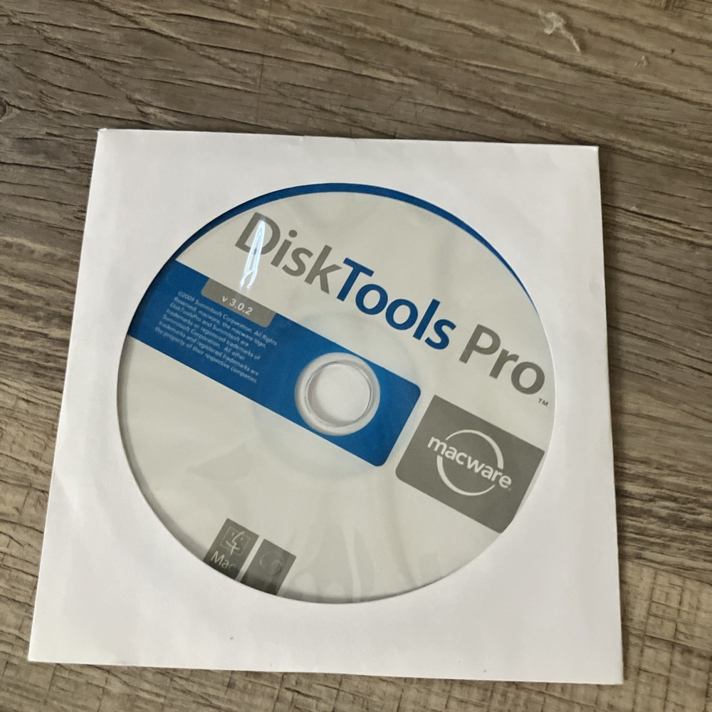 macware DiskTools Pro Vintage Utility Software- Disc And Box