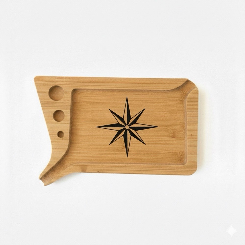 The Bamboo Loader: Multipurpose Rolling Tray with Precision Funnel