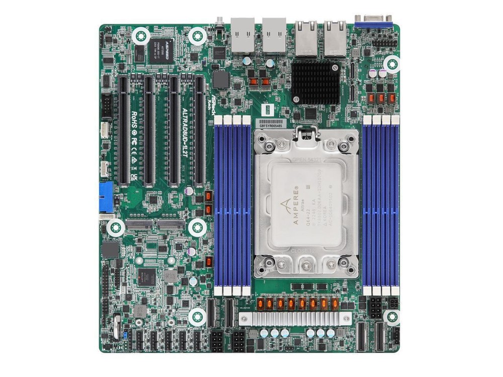 Asrock Rack Bundle Deep MicroATX Server Motherboard Single Socket w/ Ampere A...