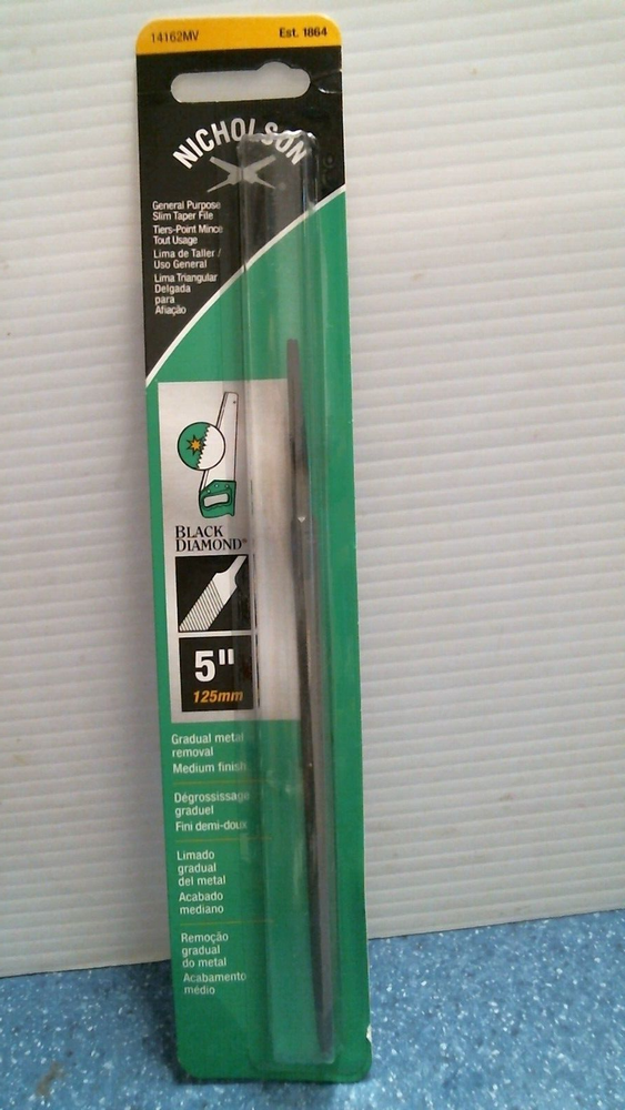Nicholson General Purpose Slim Taper File 5" (14162MV) FS
