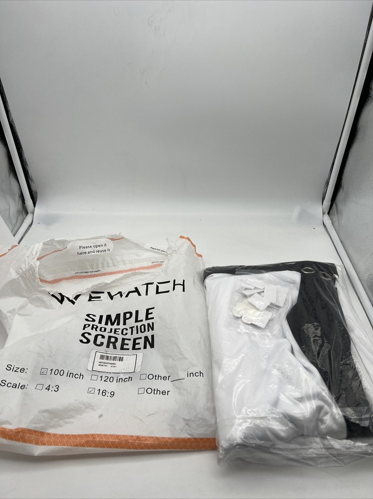 WEWATCH 100" Projection Screen Screen Only 16:9 Scale