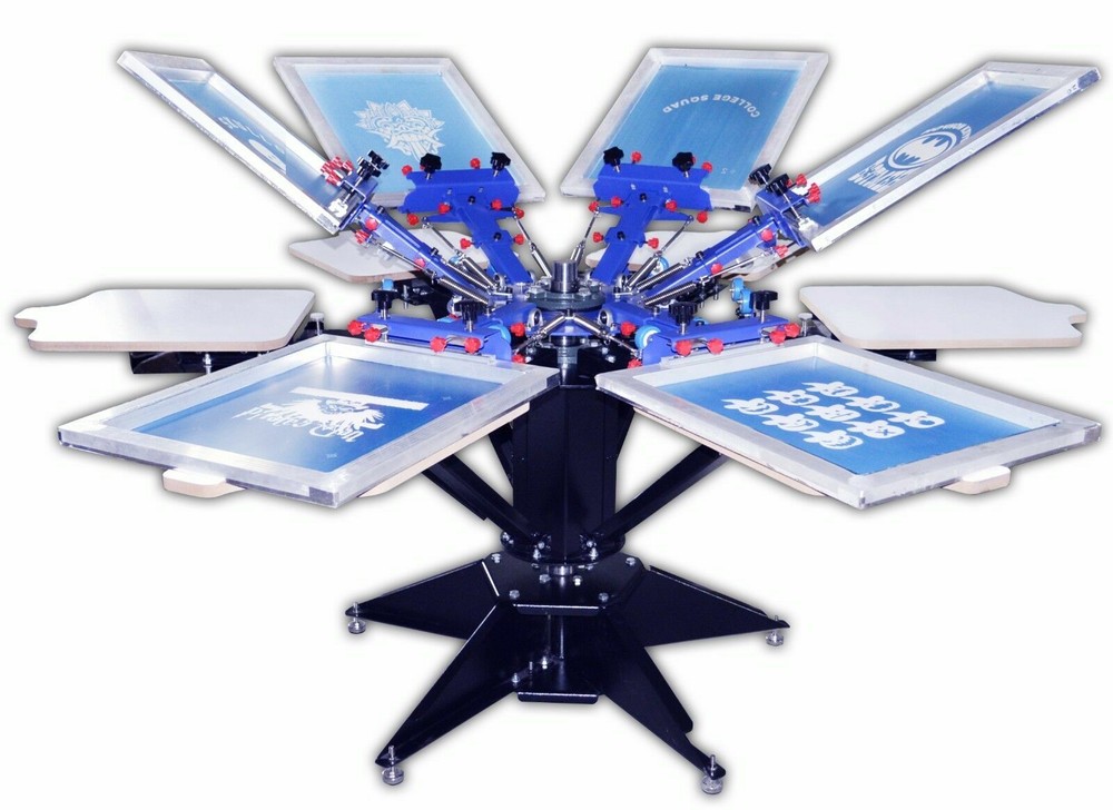 Top-grade 6 Color 6 Station Screen Printing Kit Include Machine&Materials Kit