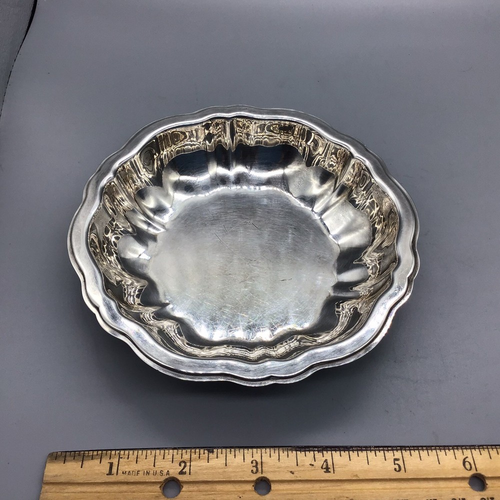 Vintage Silverplate Small Dish 5-1/2” Dia X 1-1/4” Deep