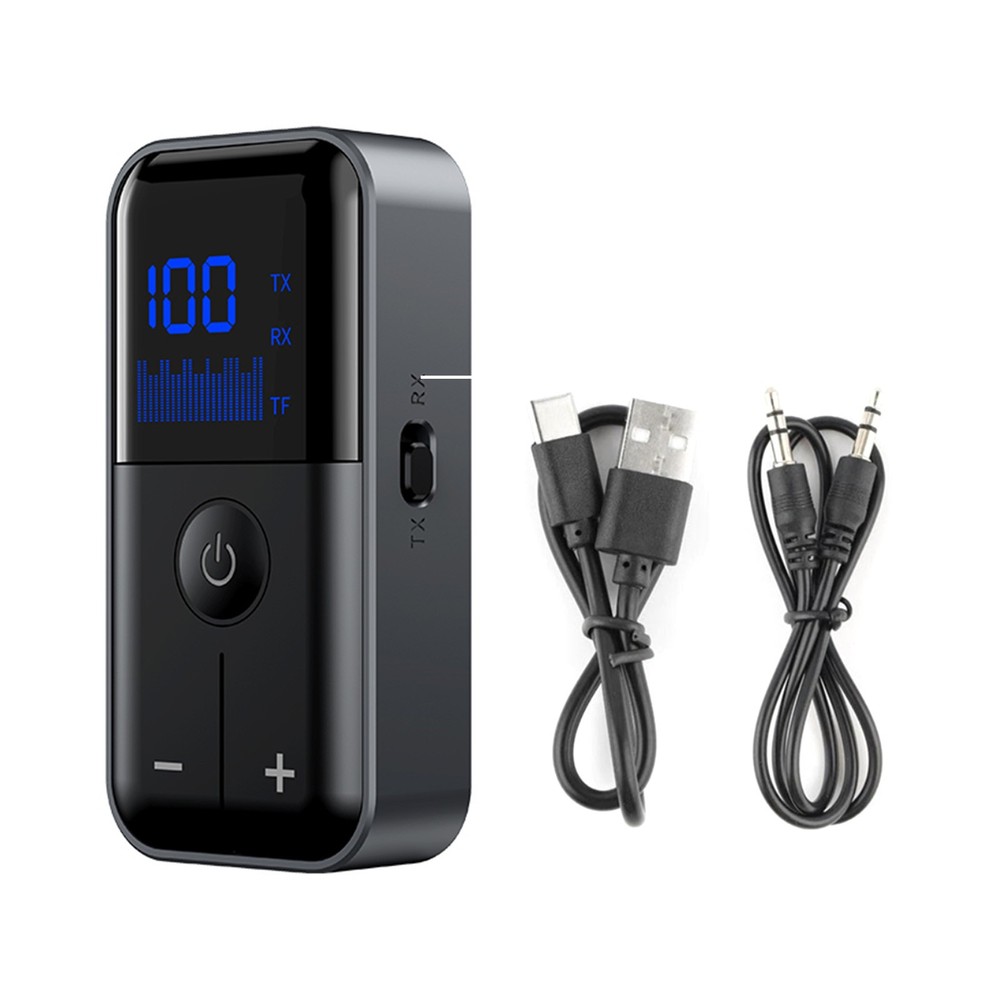 Bluetooth 5.4 Transmitter and Receiver with 15H Transmit Mode 3.5mm Adapter