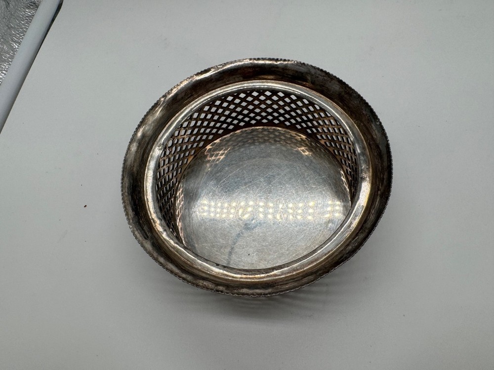 Vintage Antique Eureka Silver Co. Silver Plated Wine Coaster