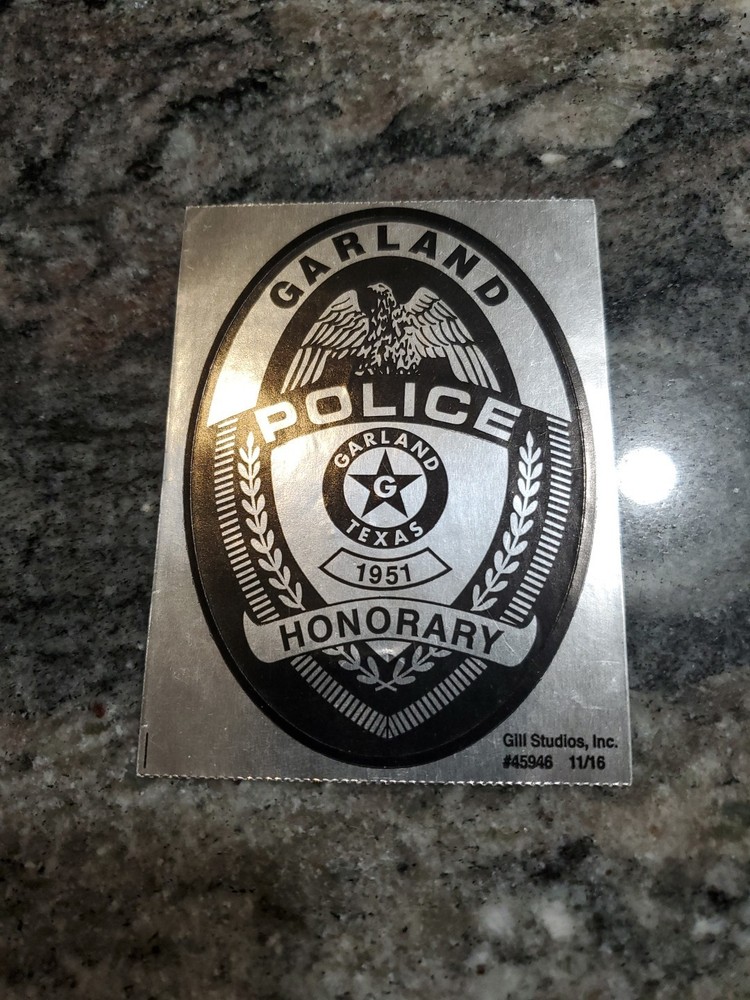 Garland Police Texas Decal