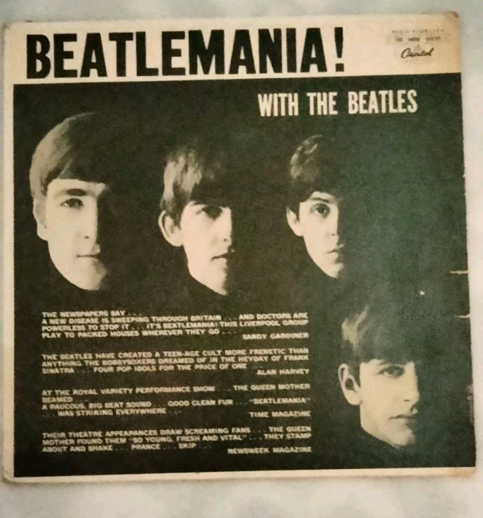 BEATLEMANIA! With The Beatles - Mono Vinyl - T6051 - Canada 1963