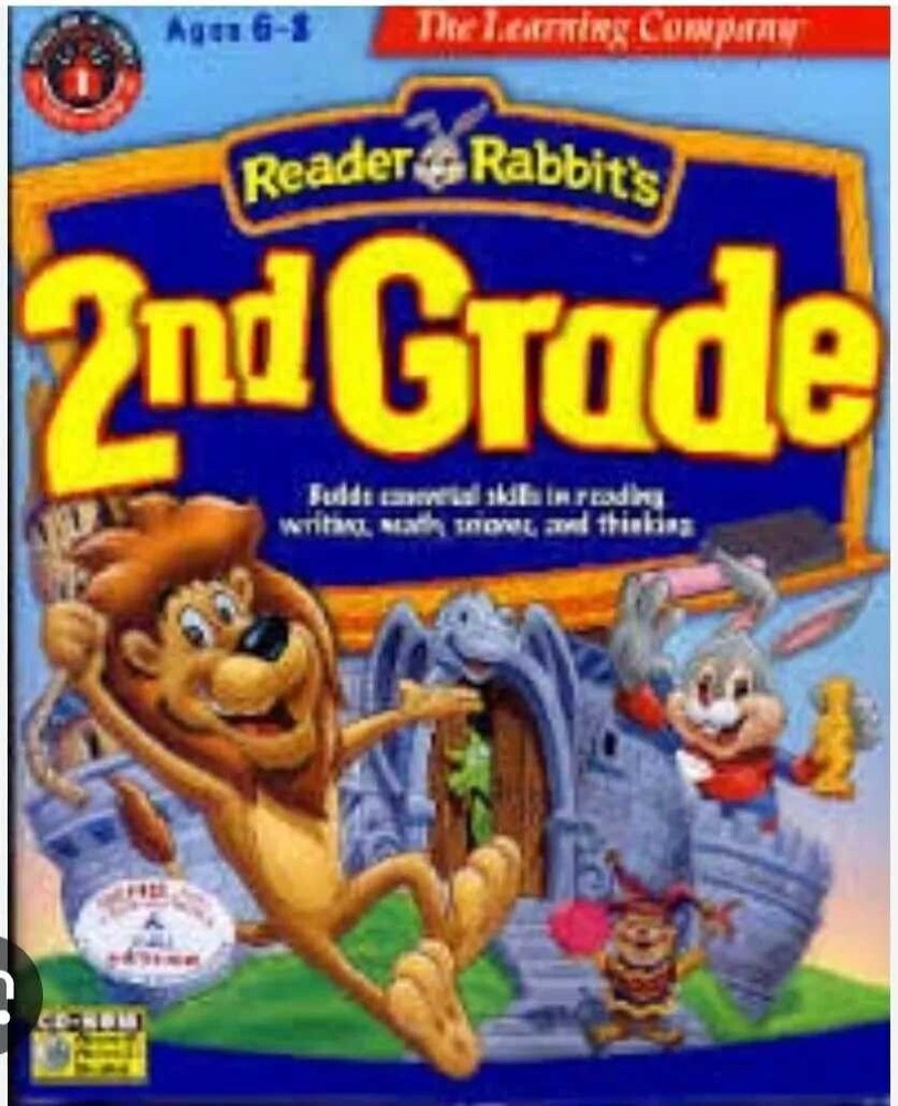 Reader Rabbits 2nd Grade Kids Education Computer Game software Windows 11 10 app