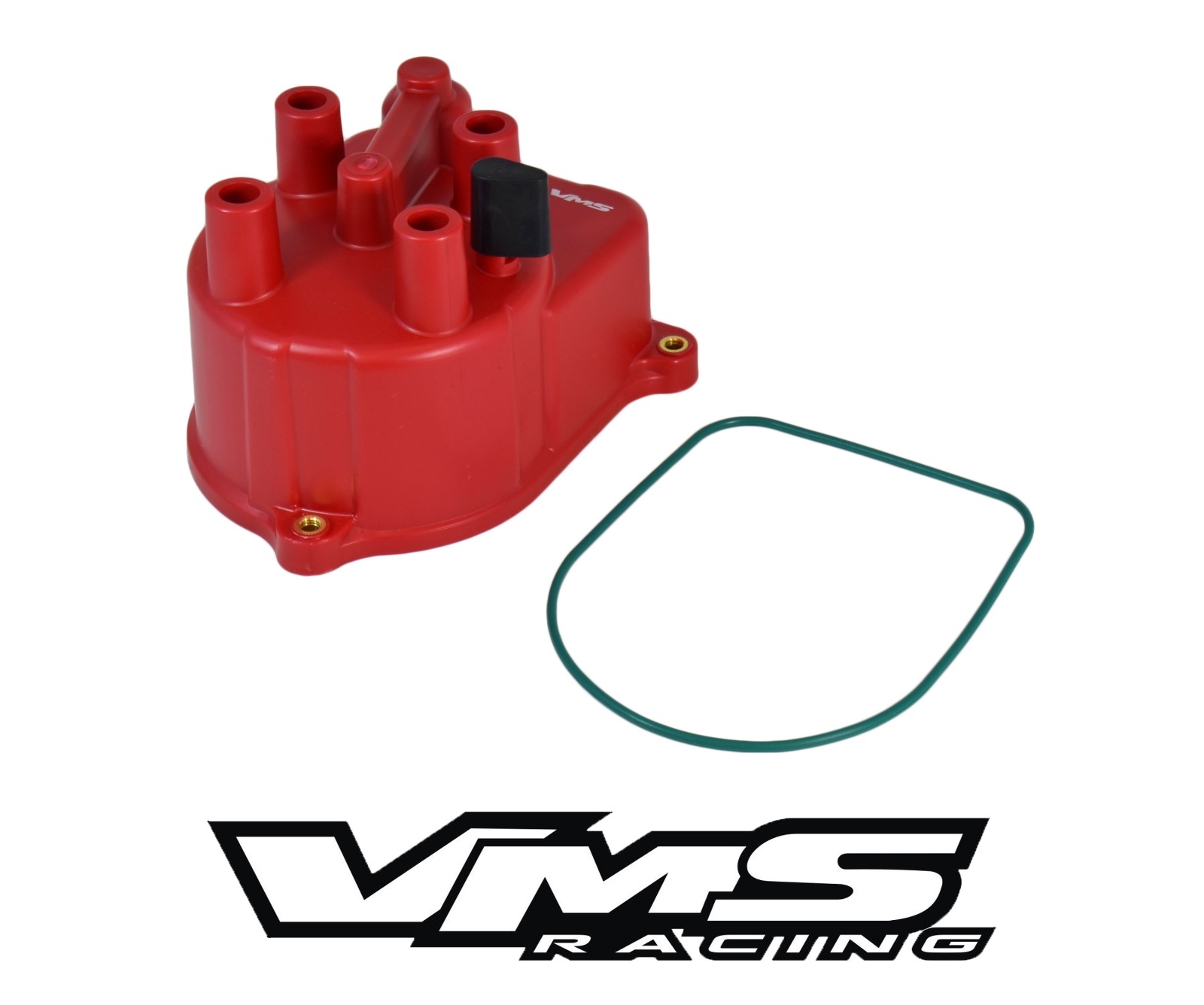 VMS RACING RED OE STYLE DISTRIBUTOR CAP FOR 96-00 HONDA CIVIC D16Y8 EK 1.6L VTEC