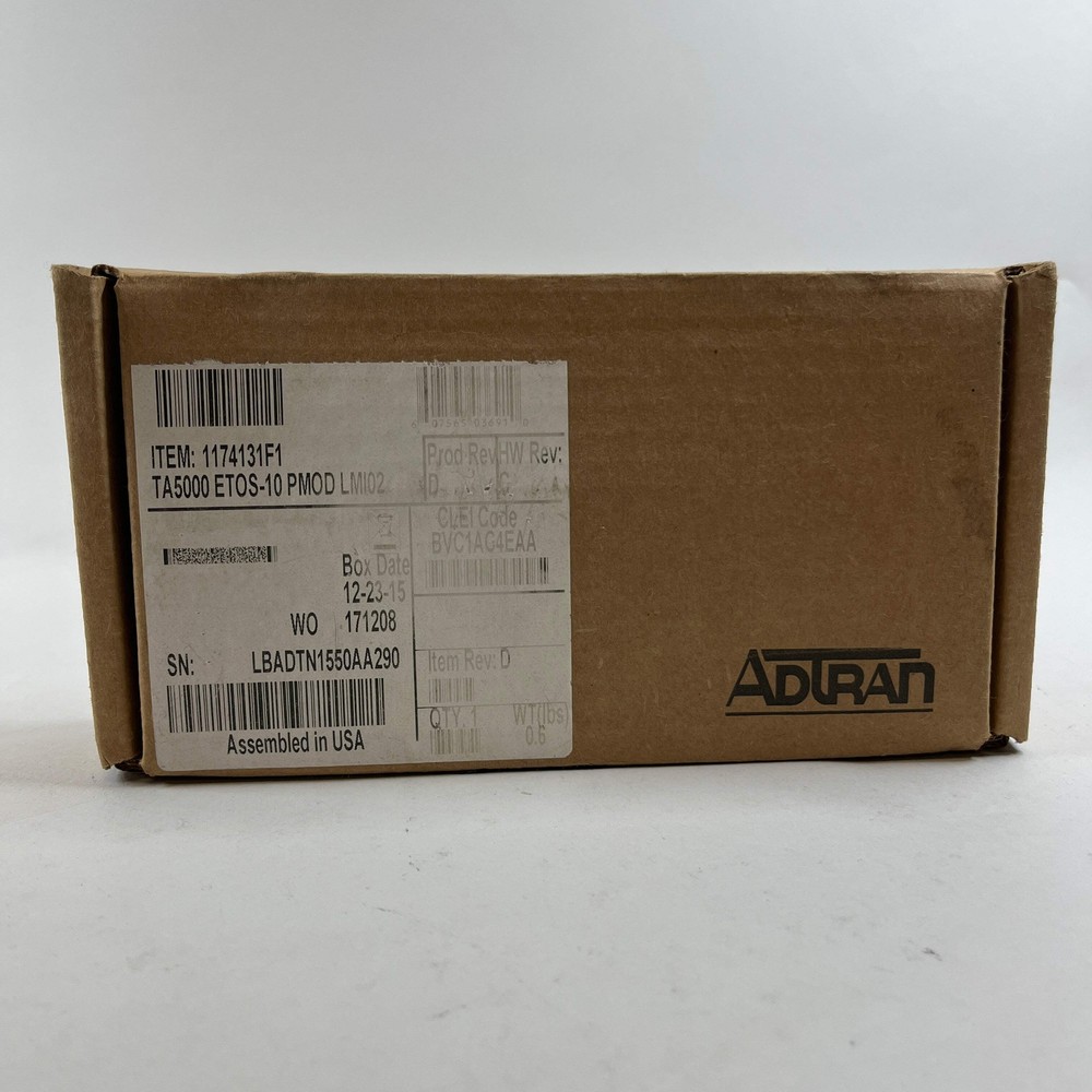 New ADTRAN ETOS-10 REAR PANEL LINE MODULE