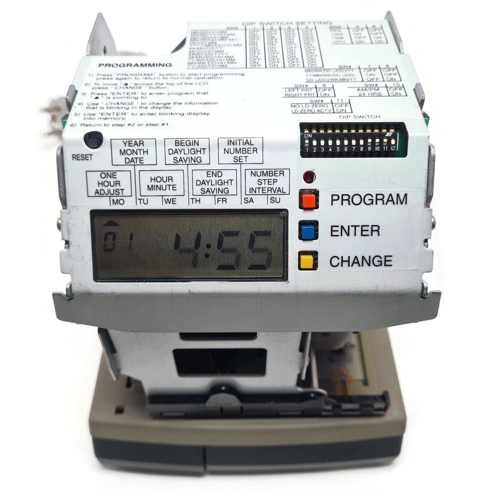 Amano PIX3000x Electronic Side Loading Time Clock. Made in USA