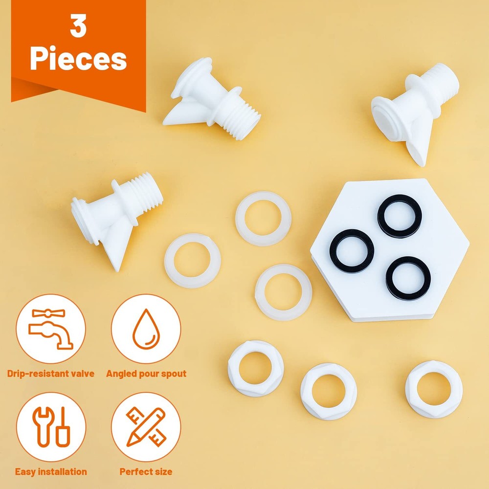 Push-Button Spigot Cooler Spigot Replacement Compatible with Igloo 2-10 Gallo...