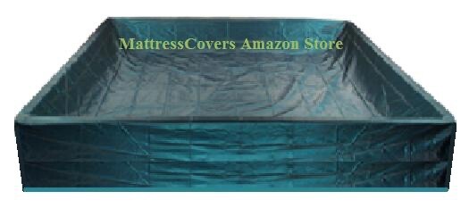 King Replacement Pillowtop Cover with Foam Rails and Liner for softside waterbed