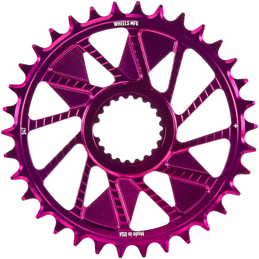 Direct Mount 34T Chainring - 7075 Aluminum, Hyperglide+ Compatible, 1.5mm Offset