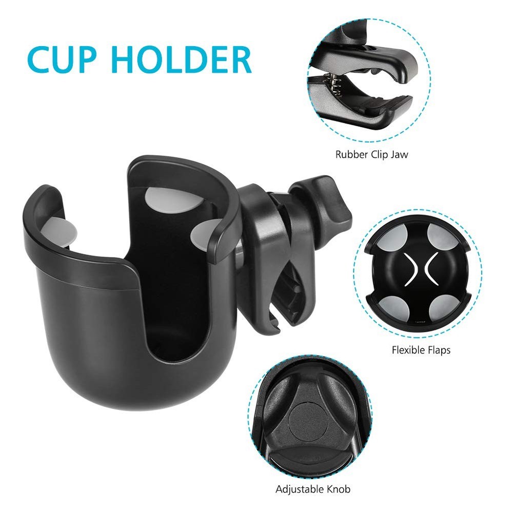 Accmor 2-in-1 Walker Cup Holder 1* Holder, Hook, & Hook