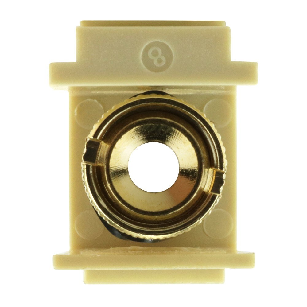 Construct Pro™ Gold-Plated Speaker Binding Post Keystone Insert with Black Band