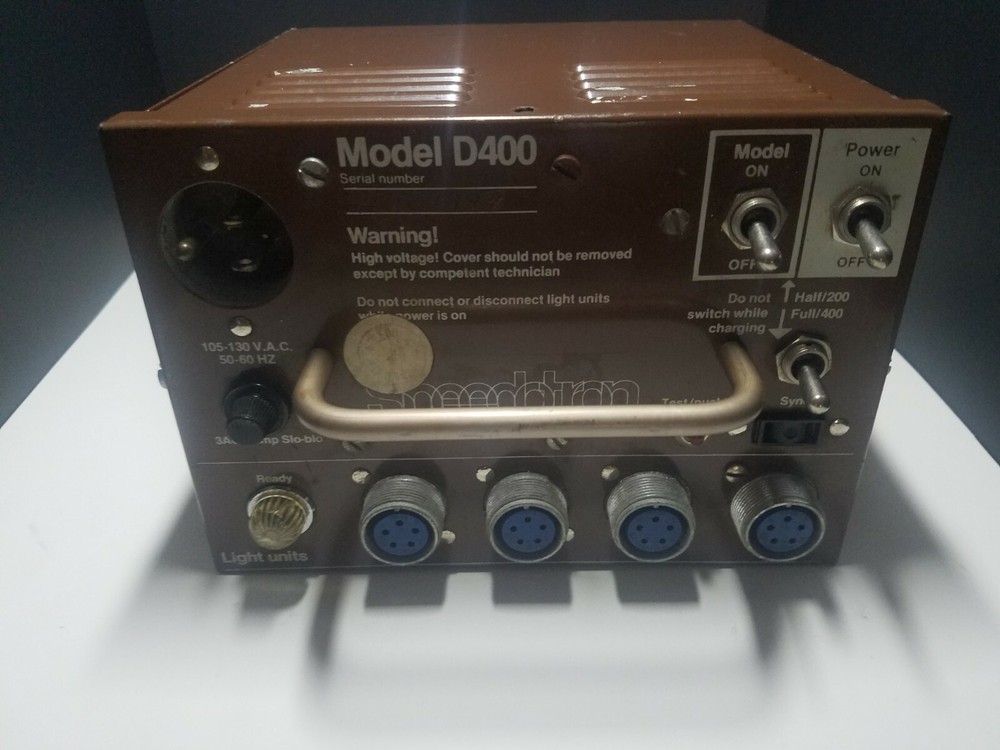 Speedotron Mod# D400 Photography Flash Power Supply Untested