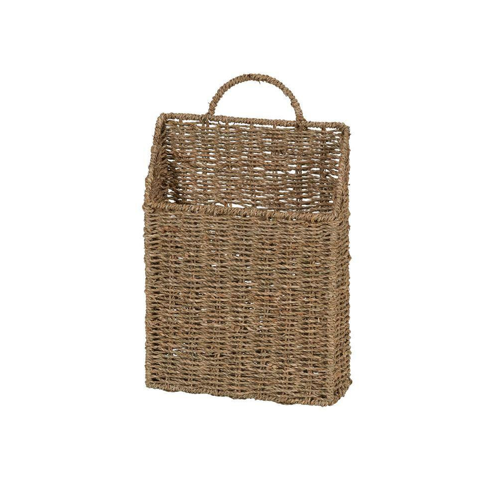Seagrass Wicker Wall Basket Set