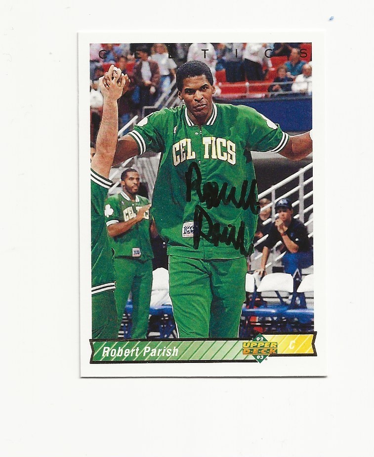 ROBERT    PARISH     CELTICS     AUTOGRAPHED    CARD