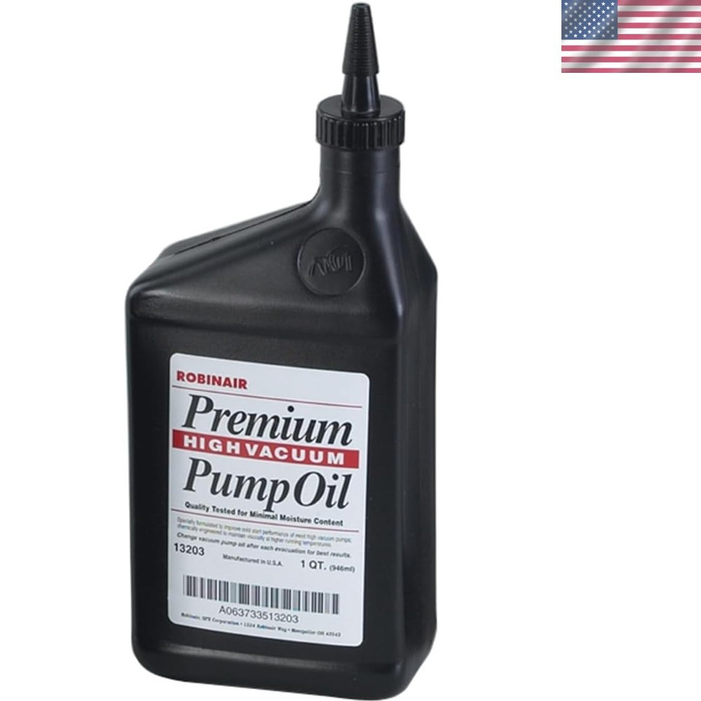 High Viscosity Vacuum Pump Oil - 1 Quart Bottle, Engineered for Durability