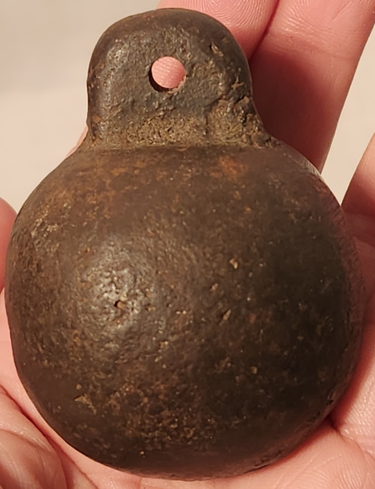Antique Solid Cast Iron Measuring Weight 1lb 2.3oz