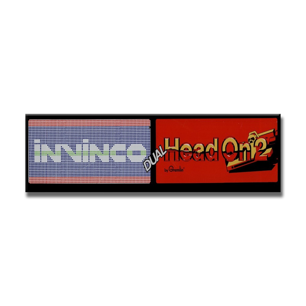 Head On 2 Premium Arcade Marquee Insert Reproduction Header Backlit Sign