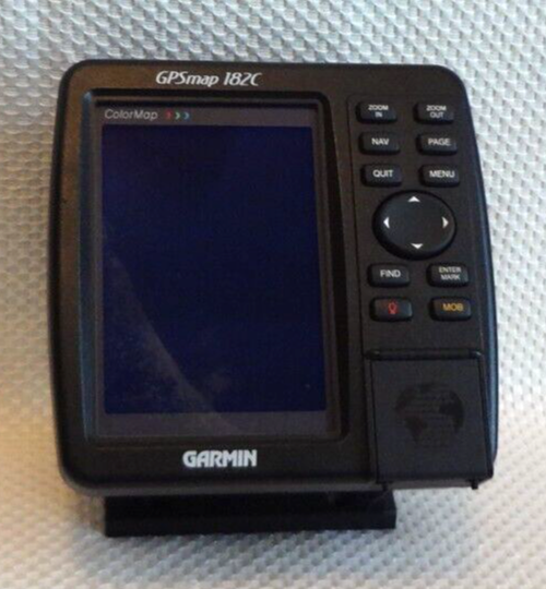 GARMIN GPSMAP 182C MARINE CHART PLOTTER FISHFINDER GPS UNIT w/ MOUNT & SUN COVER