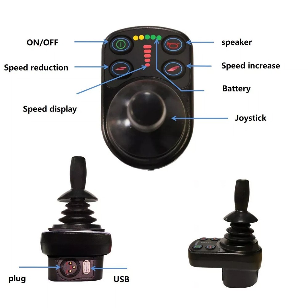 24V Waterproof Electric Wheelchair Joystick Controller Smart Rocker Controller.1