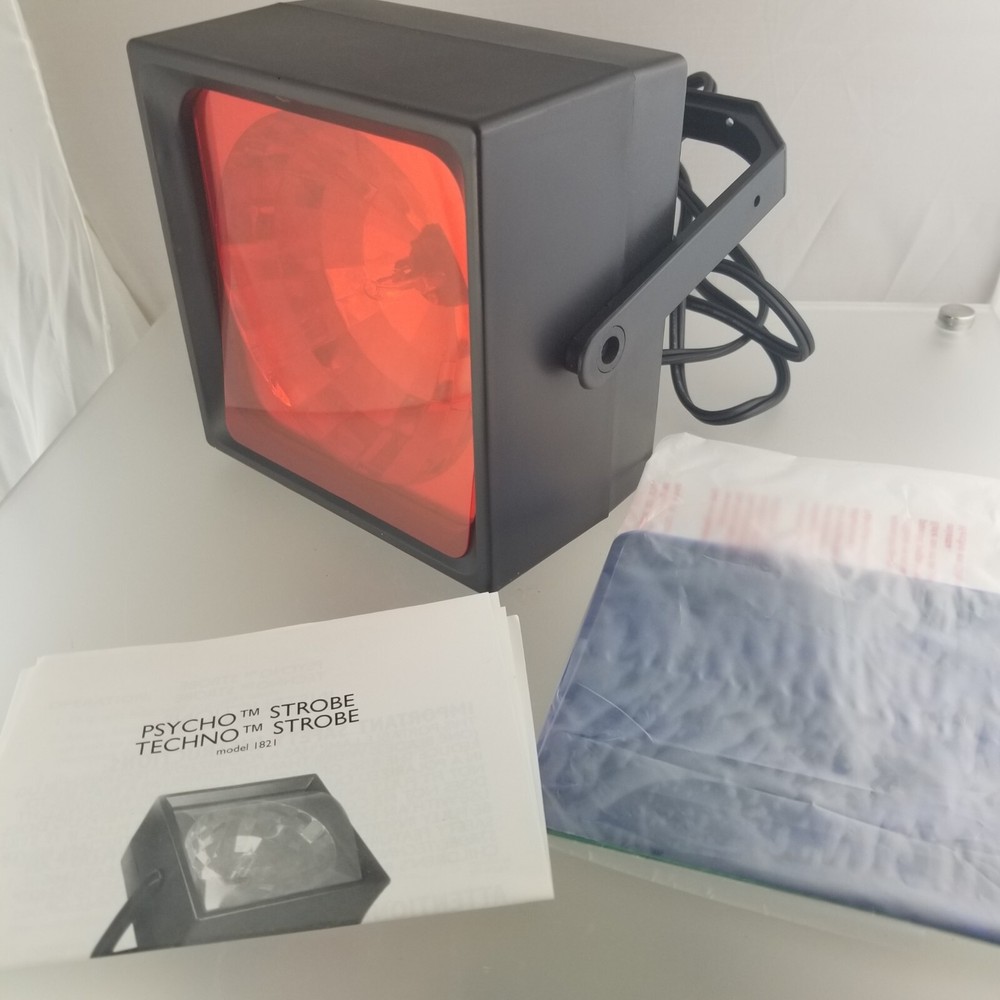 Psycho Strobe Light- 3 Color Panels- Speed Adjuster Halloween